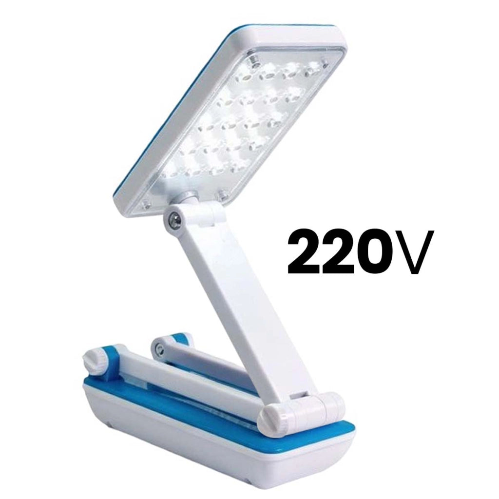 Lampada da scrivania 24 LED SMD 3 intensità regolabili pieghevole Bianco Avizar