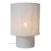 Lampada da tavolo TISSAJA bianca cemento e lino Lucide