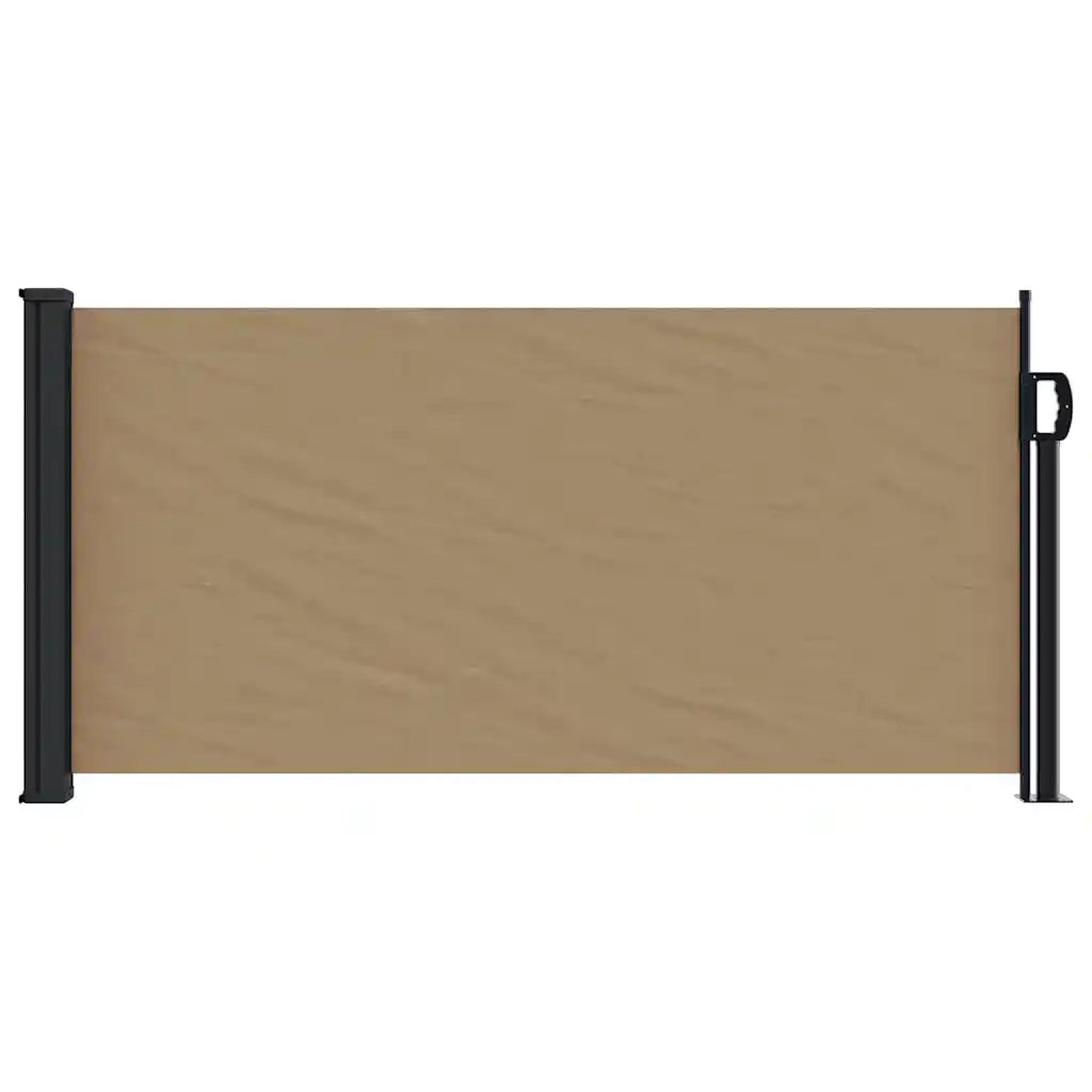 Tenda da Sole Laterale Retrattile Tortora 100x500 cm 4004394