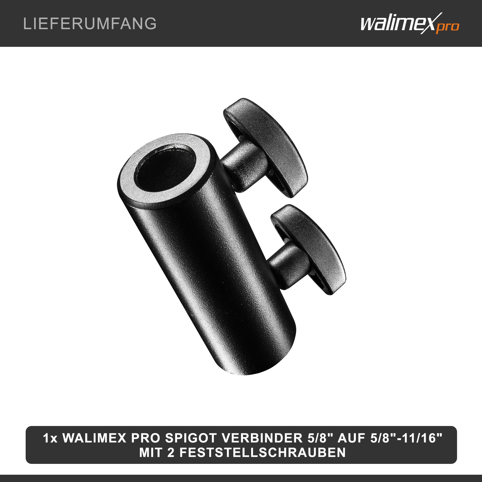 Connettore spigot 5/8“ a 5/8”-11/16”