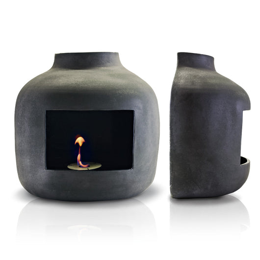 Camino a Bioetanolo da Parete in Ceramica 50x60 cm Ferazzoli Apple Canna di Fucile