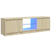 Mobile TV | Armadietto TV | Mobile Porta TV con Luci LED Rovere Sonoma 120x30x36 cm