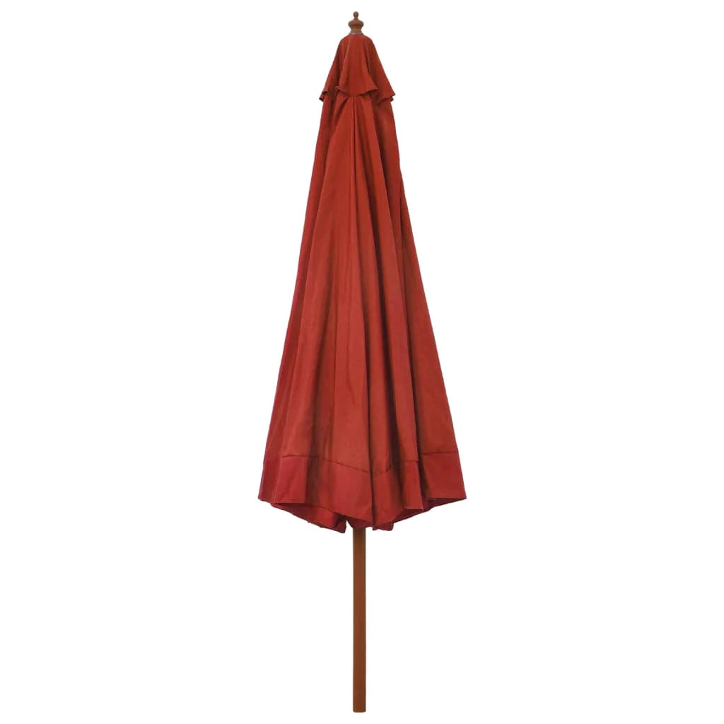 Ombrellone con palo in legno 330 cm arancione 02_0008124