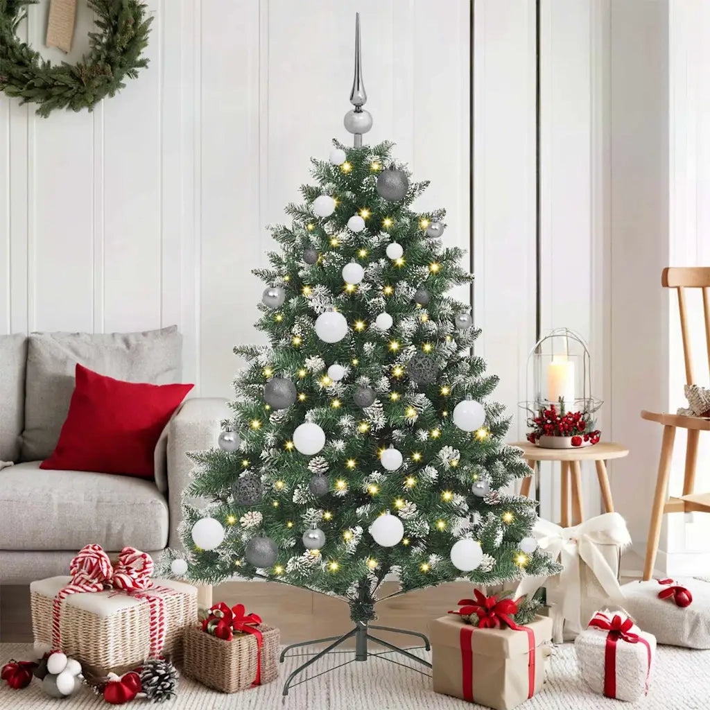 Albero di Natale artificiale con 150 LED Verde 120 cm 3395208
