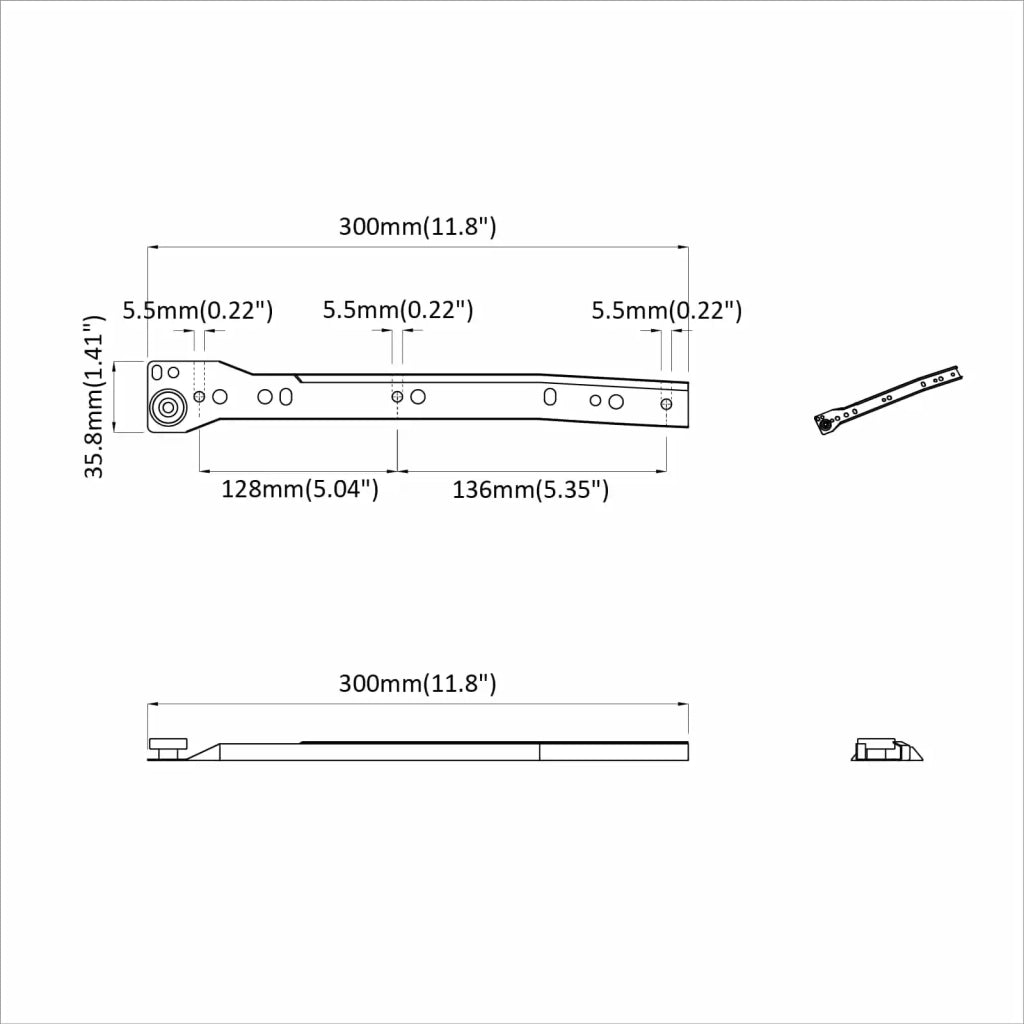 Scorrevole per cassetti 73 pz Bianco Acciaio CFW3816342