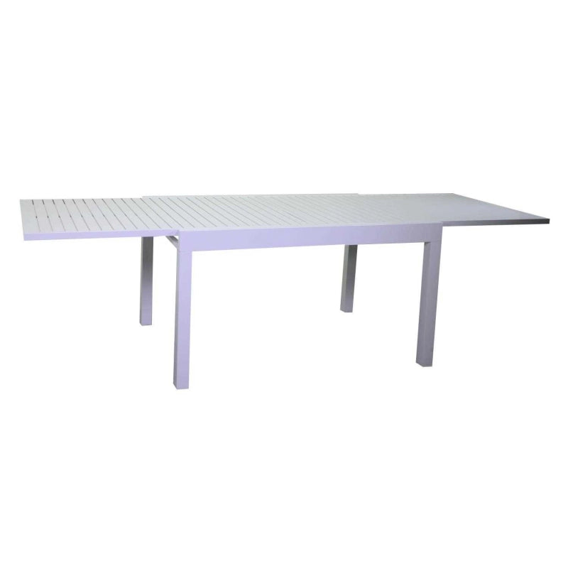 Tavolo alluminio Cleveland allungabile bianco cm 125/250x75h75