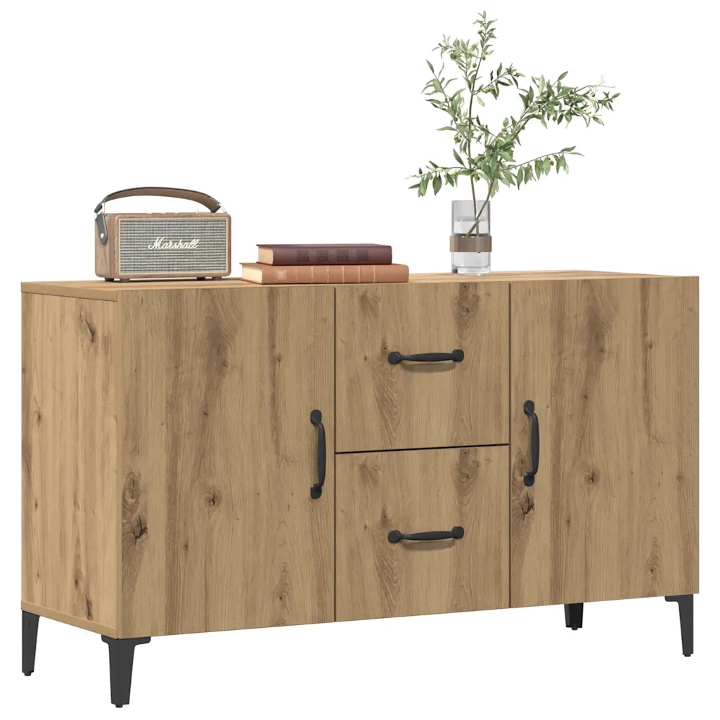 Credenza Rovere Artigianale 100x36x60 cm in Legno Multistrato 856905