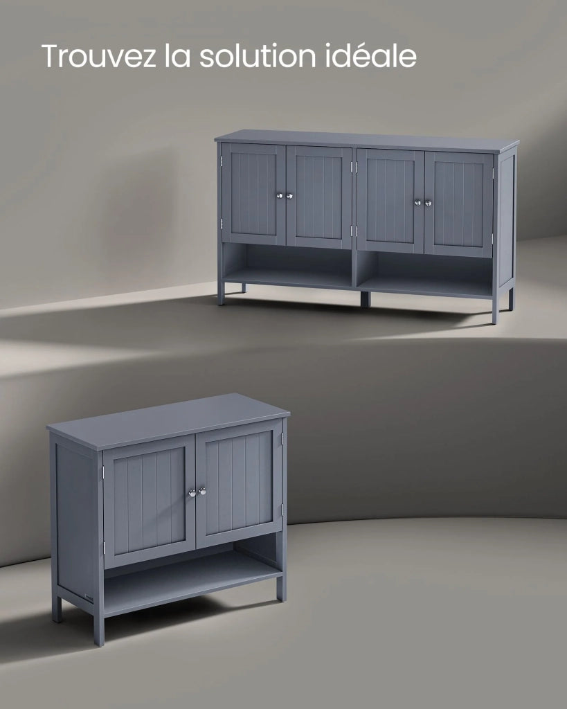 Scarpiera a 3 ripiani moderna scarpiera in stile country mobile indipendente con ripiano regolabile 35 x 80 x 70 cm corridoio grigio 12_0006373