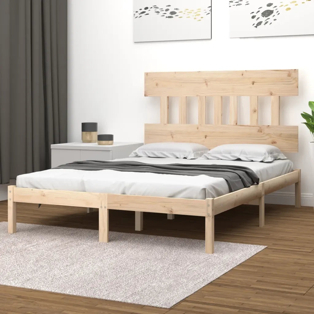 Giroletto-Struttura Letto in Legno Massello 140x200 cm 510007