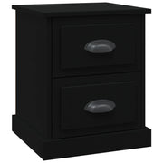 Comodino | Armadio da Notte | Mobiletto da notte Nero 39x39x47,5 cm in Legno Multistrato