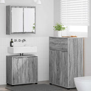 Set di mobili per il bagno con cassetto 3 pcs Grigio Sonoma 3403856