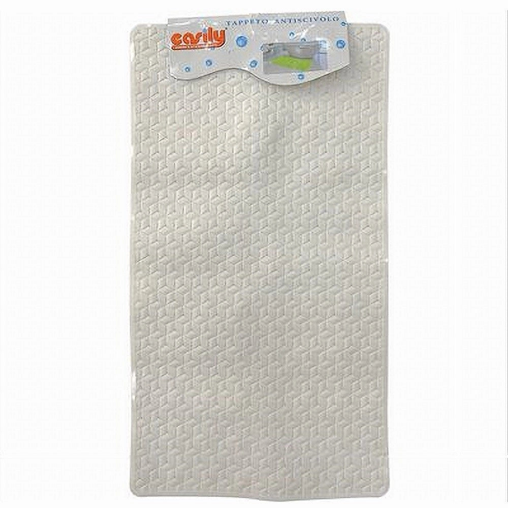 Trade Shop - Tappeto Tappetino Pvc Antiscivolo Vasca Bagno Doccia 69x38 Cm 59313 Rettangolare -