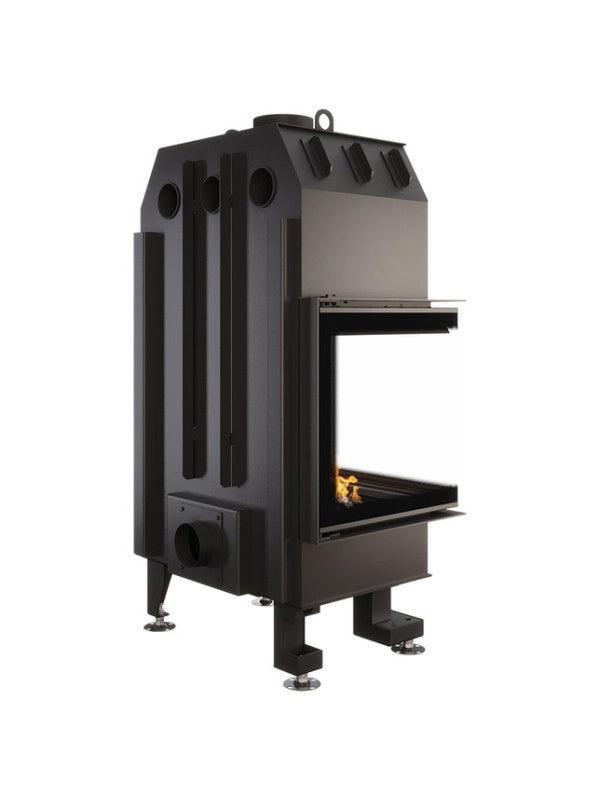 Caminetto ad angolo Inserto Apertura sinistra Nero Energy 65x50x47 (14,5 kW) ECO