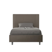 Letto Matrimoniale 160x190 cm con Rete Goya Cappuccino