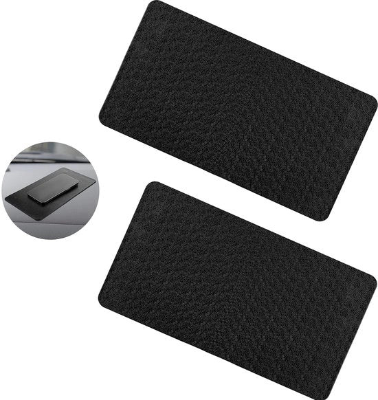 Matte Antislip per Cruscotto, 2 pezzi, Dimensione Extra Grande, Matrice Antislip Autoadesiva per Cruscotto, 27,6 x 15,9 cm (Pelle Naturale)