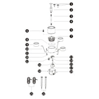 Skimmer galleggiante CSP-250 per laghetto, Pompa 2500l/h 45W e Fontana