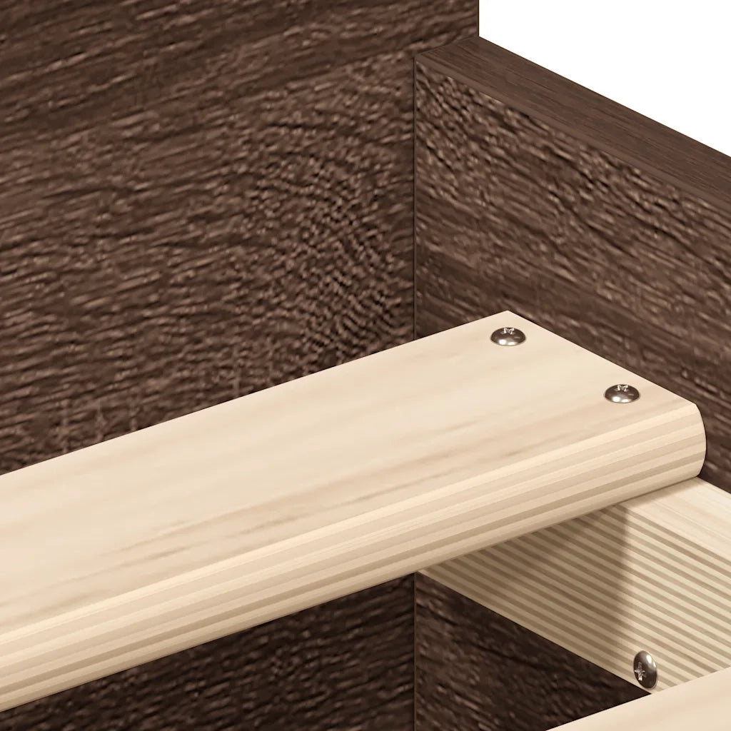 Giroletto con Testiera e Pediera Rovere Marrone 100x200 cm 3203802