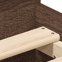 Giroletto con Testiera e Pediera Rovere Marrone 100x200 cm 3203802