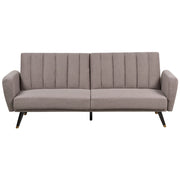 Divano letto 3 posti in tessuto marrone chiaro Tappezzeria Elegante Glam Moderno Soggiorno Camera Da Letto
