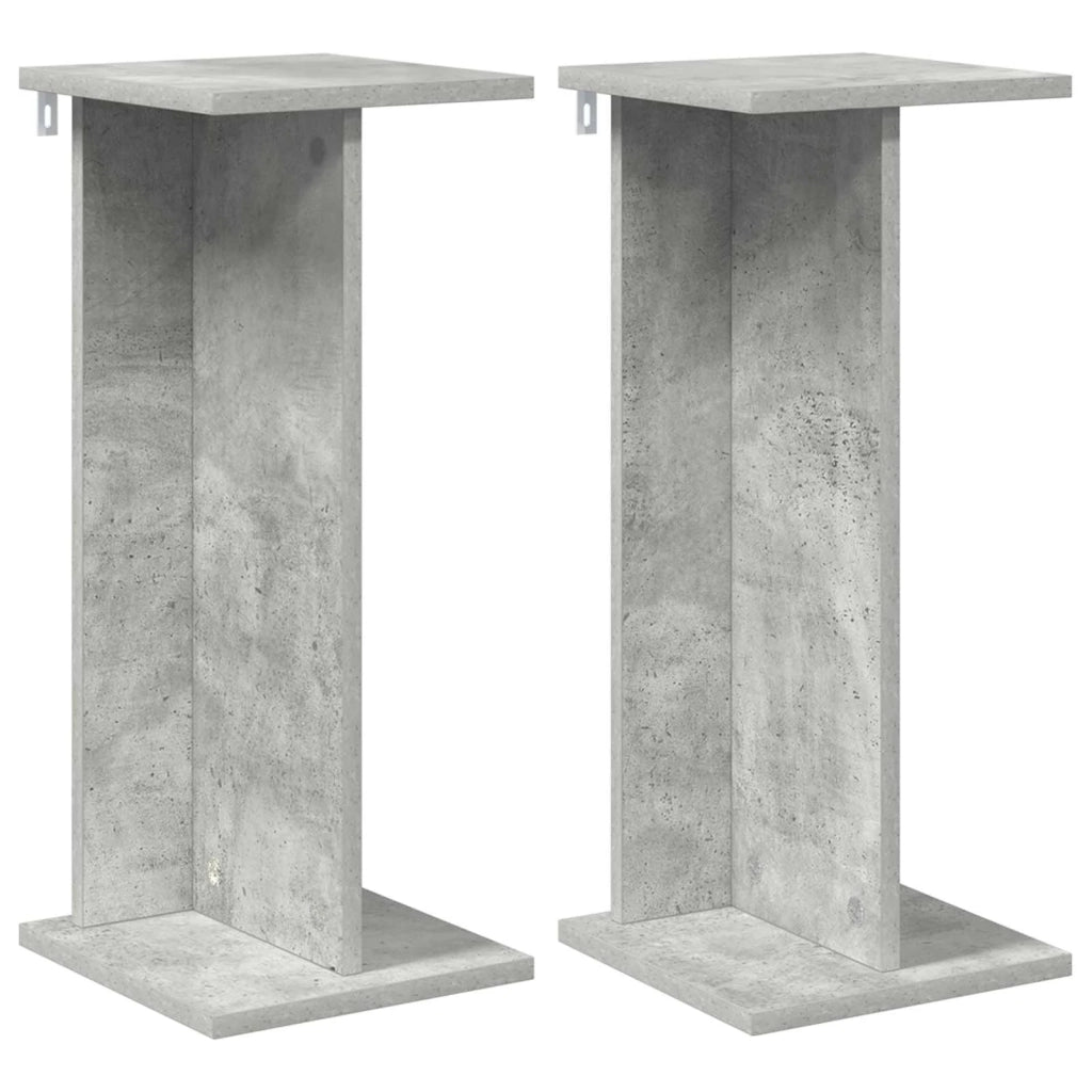 Supporto per piante 2 pcs Grigio Cemento 25 x 25,5 x 60,5 cm