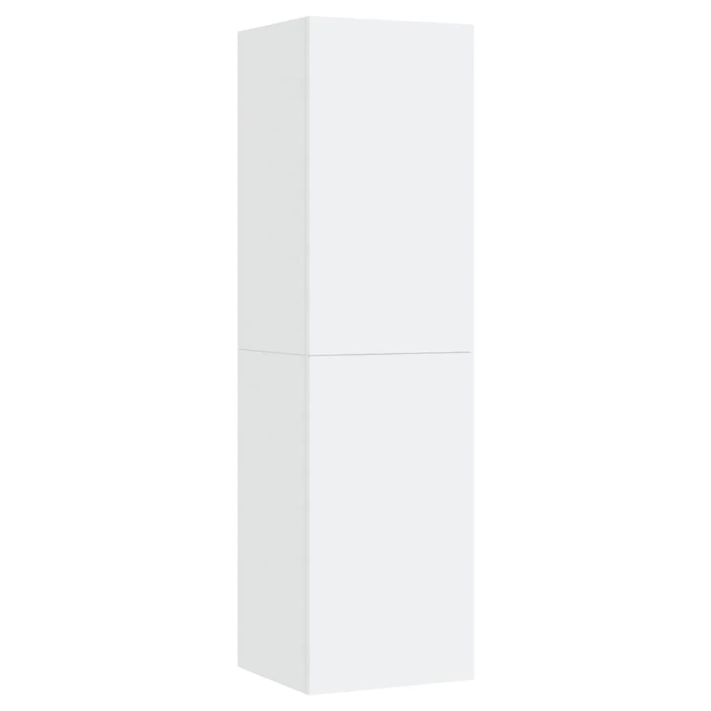 Mobile TV multimediale mensola TV credenza mobile TV sala da pranzo soggiorno camera da letto 30,5 x 30 x 110 cm legno ingegnerizzato bianco 02_0026116