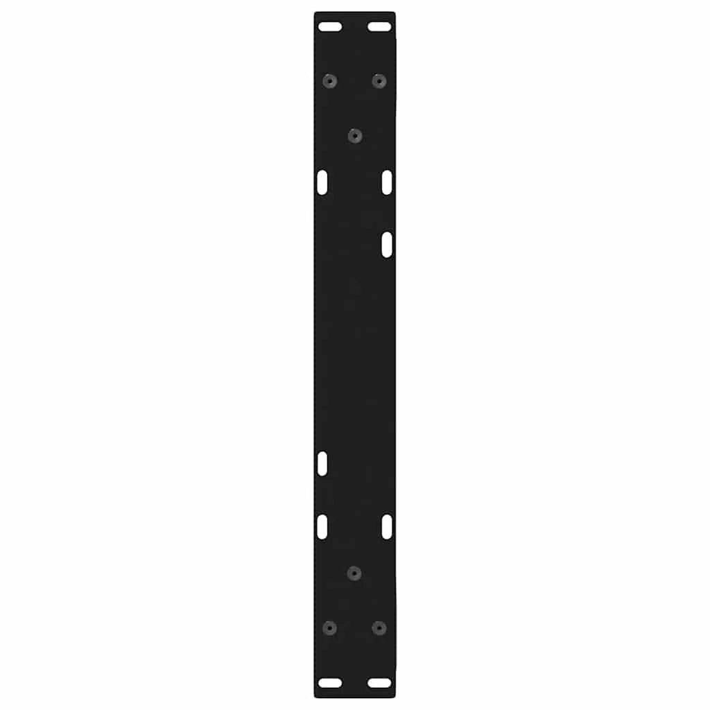 Set di 2 gambe regolabili per tavolino da caffè dal design moderno 60 x 30 cm in acciaio nero 02_0056974