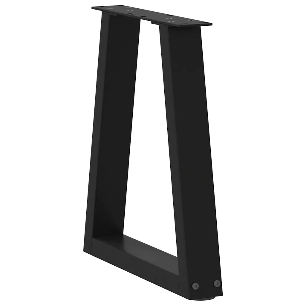 Gambe per Tavolino da CaffÃ¨ a Forma di V 2 pz Nere 28x(42-43,3) cm Acciaio