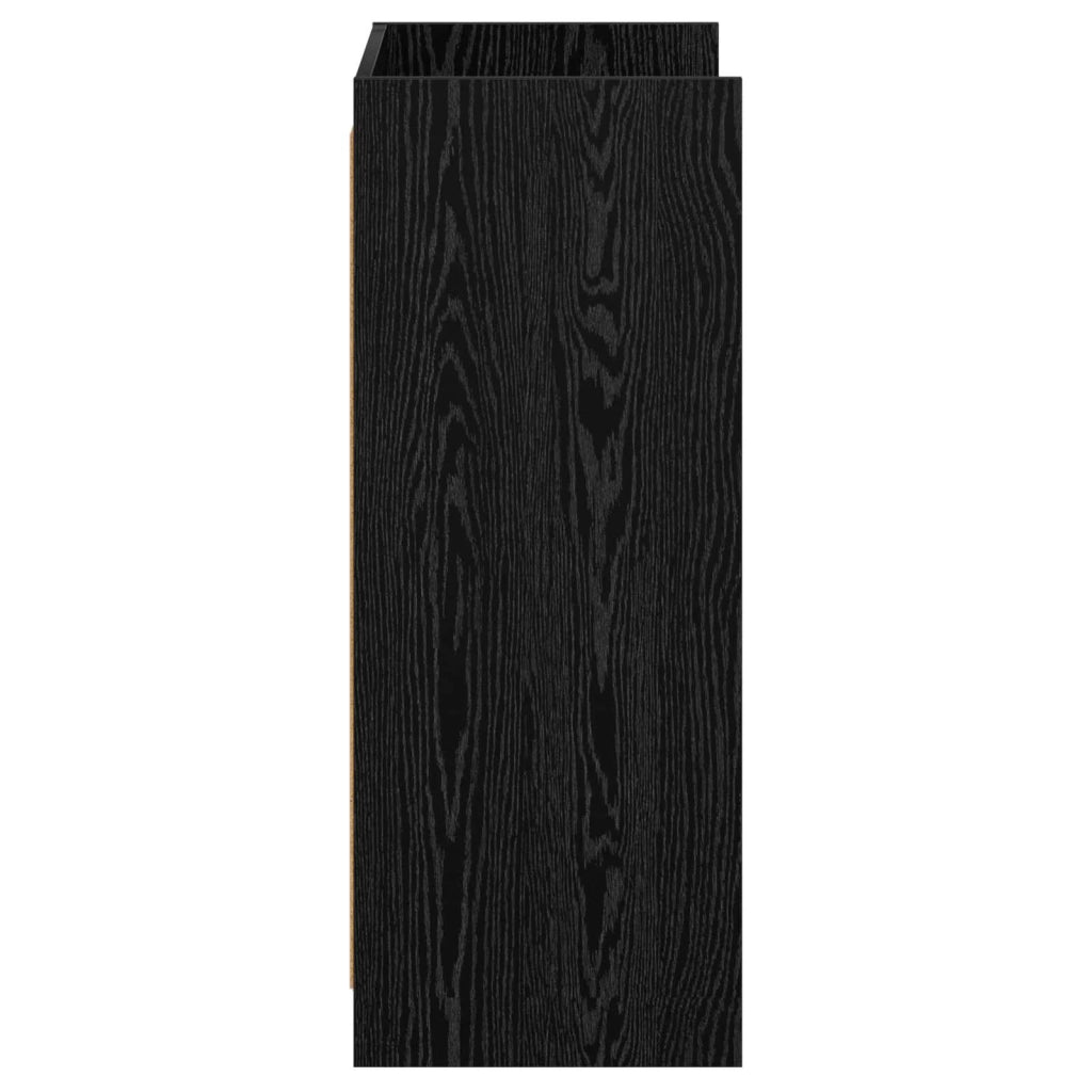 Mobile per scarpe con archiviazione Rovere Nero 48 x 36 x 92 cm 8011332
