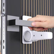 Set di 4 serrature per maniglioni e maniglie per la sicurezza dei bambini e degli animali domestici con adesivo 3M - non richiede strumenti o fori (bianco)