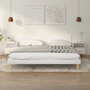 Comodini 2 pz in Bianco Lucido 40x35x47 cm 812019