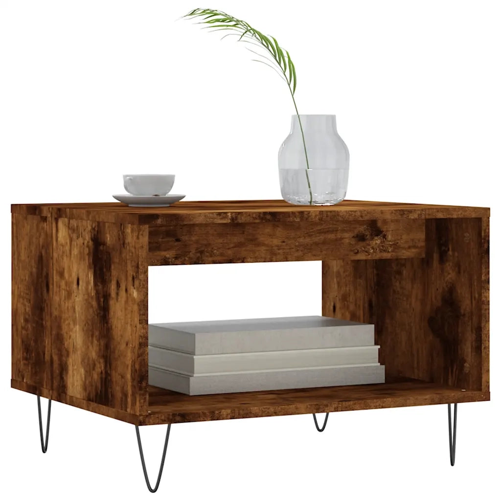 Tavolino da salotto | Tavolino da caff¨¨ | Tavolino da Soggiorno Rovere Fumo 60x50x40 cm Legno Multistrato