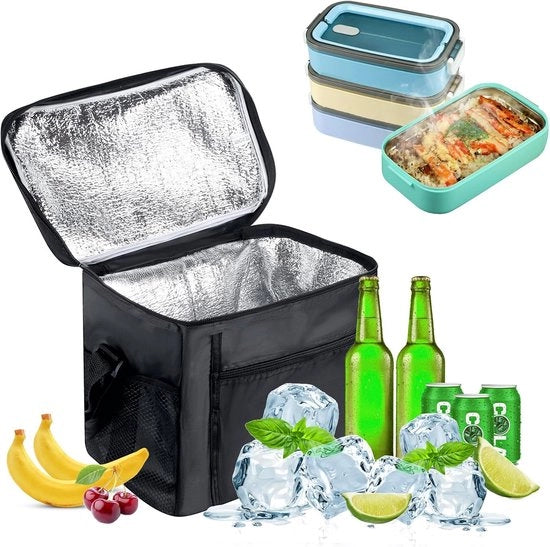Coolaatore 10 litri - Isolante per Picnic - Ripiegabile - 27 x 17 x 24 cm