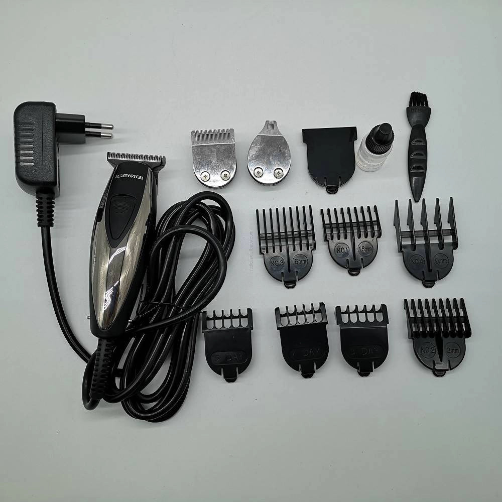 Trade Shop - Trimmer Tagliacapelli Barba Rasoio 3in1 Professionale Elettrico Con Filo Gm-830 -