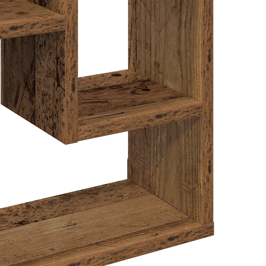 Mensola da parete in legno antico 36x16x90 cm in legno ingegnerizzato 862048