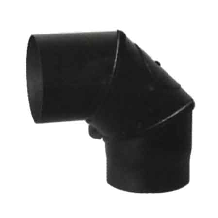 GOMITO A 90° GIREVOLE PER STUFE A LEGNA Ã 120 mm