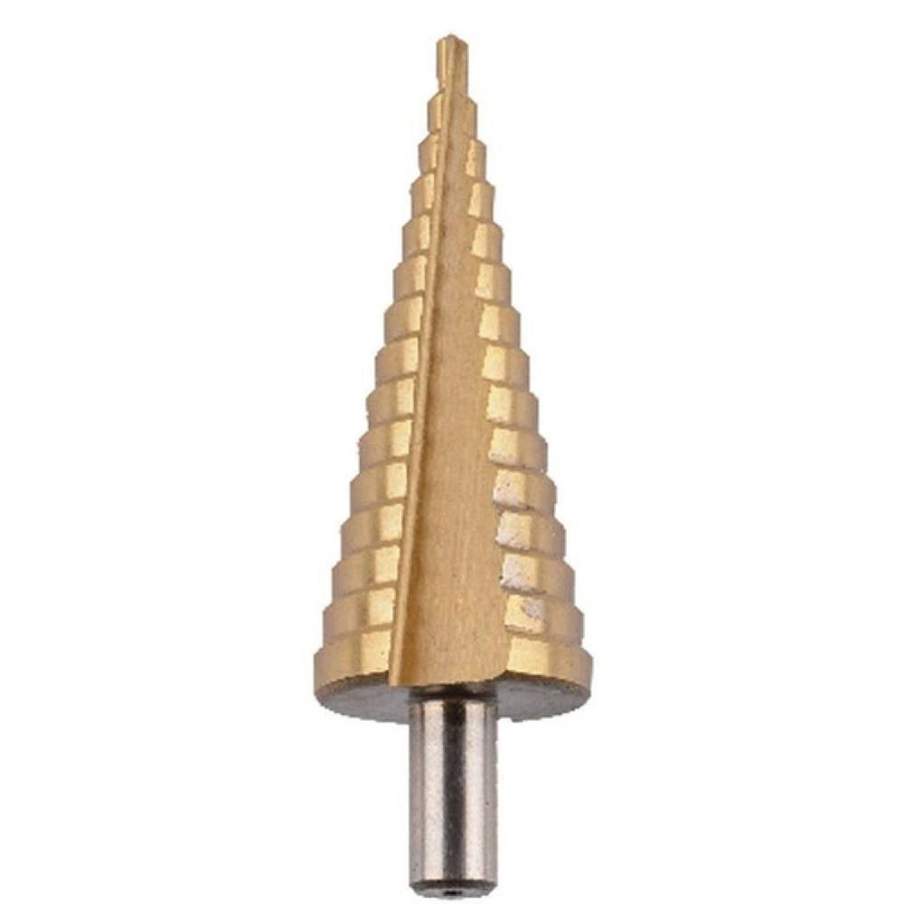Trade Shop - Fresa Conica Punta Svasatrice A Gradini Per Trapano Allargafori Acciaio 4-12mm 92088 -