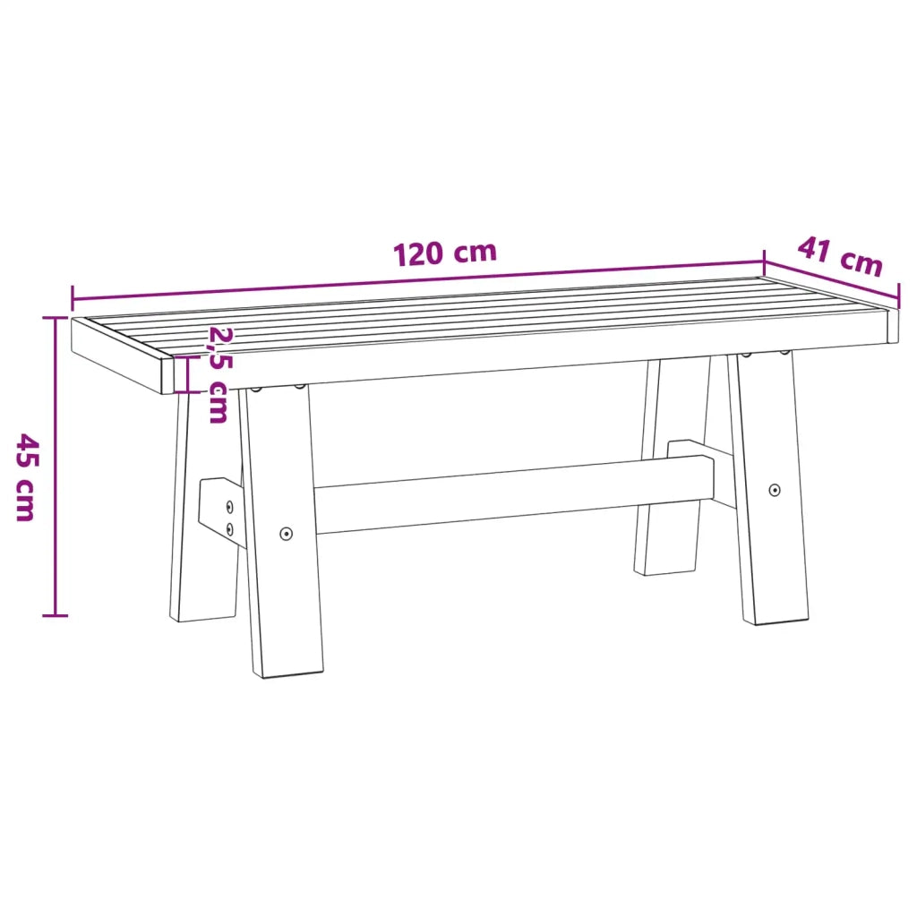 Panchina da pranzo NOAIN 120 x 41 x 45 cm CFW8498889