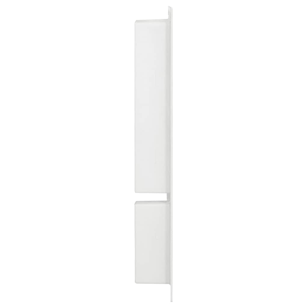 Nicchia da Doccia con 2 Scomparti Bianco Lucido 41x69x9 cmcod mxl 82321