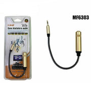 Trade Shop - Cavo Adattatore Audio Jack 3,5mm Maschio - 6,35mm Femmina Lung 20cm Linq Mf6303 -
