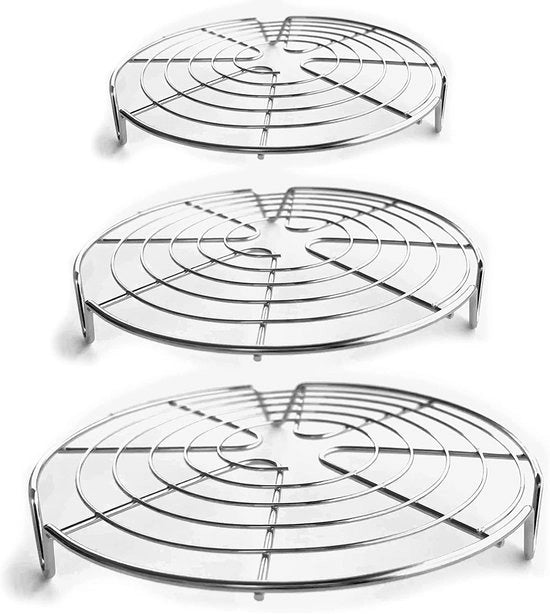 Set di Tre Supporti per Tubi in Acciaio Inossidabile - 7,5, 9 e 10,5 Pollici