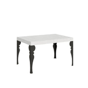 Tavolo allungabile 90x130/234 cm Paxon telaio Antracite - Bianco Frassino
