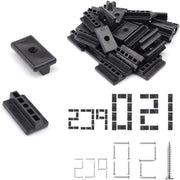 Sistema di fissaggio per tavole di legno, invisibile con viti, 150 pezzi, 6 mm, clip T, supporti di distanza