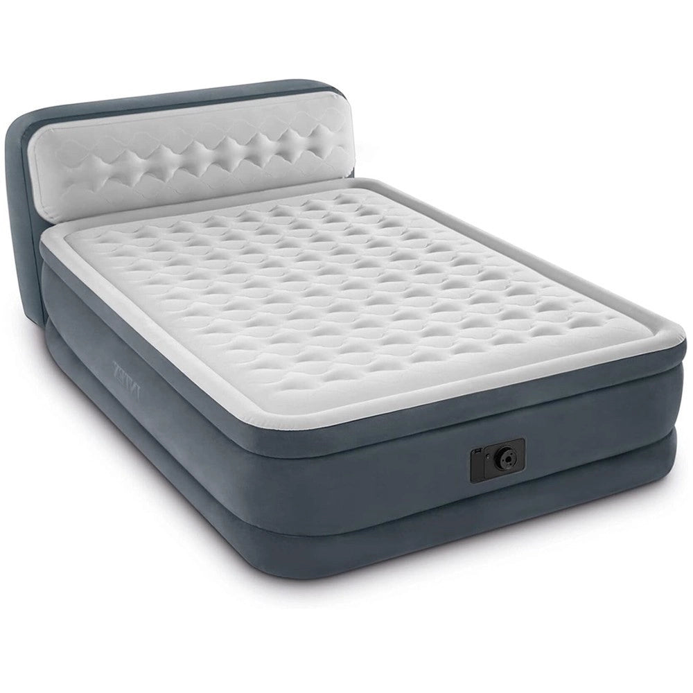 Trade Shop - Materasso Dura-beam Con Schienale Tecnologia Fiber Tech Pompa Incorporata Blu Navy -