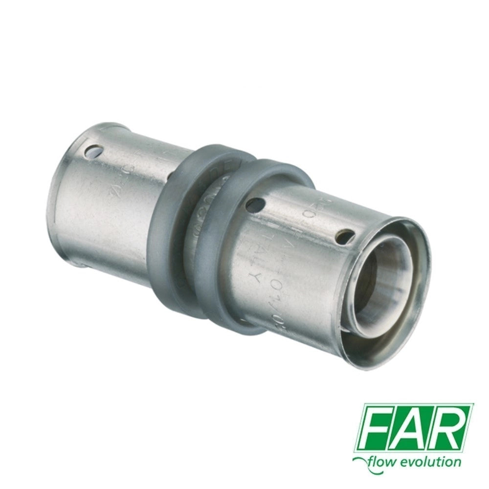 Niplex Doppio Raccordo 2 Uscite D.20x2 mm FAR 5902 Per Multistrato