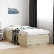 Giroletto-Struttura Letto Rovere Sonoma 100x200 cm in Legno Multistrato 248845