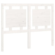 Testiera | Testata per Letto Bianca 125,5x4x100 cm Legno Massello di Pino