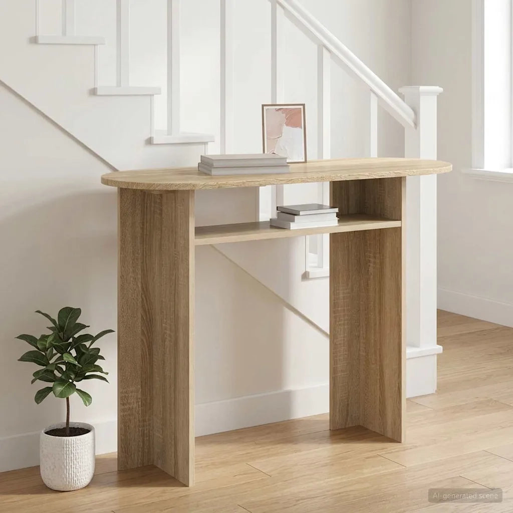 Tavolo consolle Rovere Sonoma 100 x 39,5 x 75 cm
