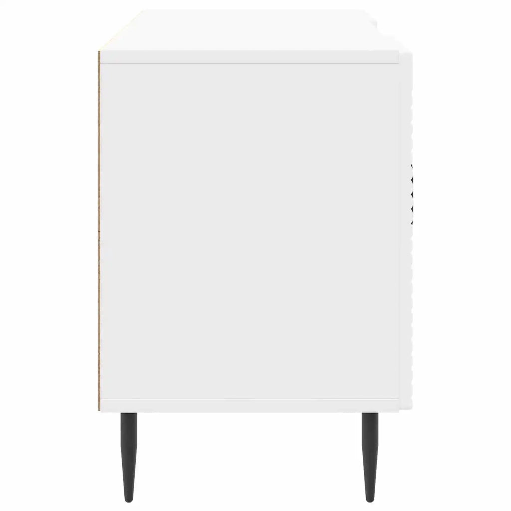 Mobile TV Bianco Lucido 102 x 34,5 x 50 cm Legno ingegnerizzato 894929
