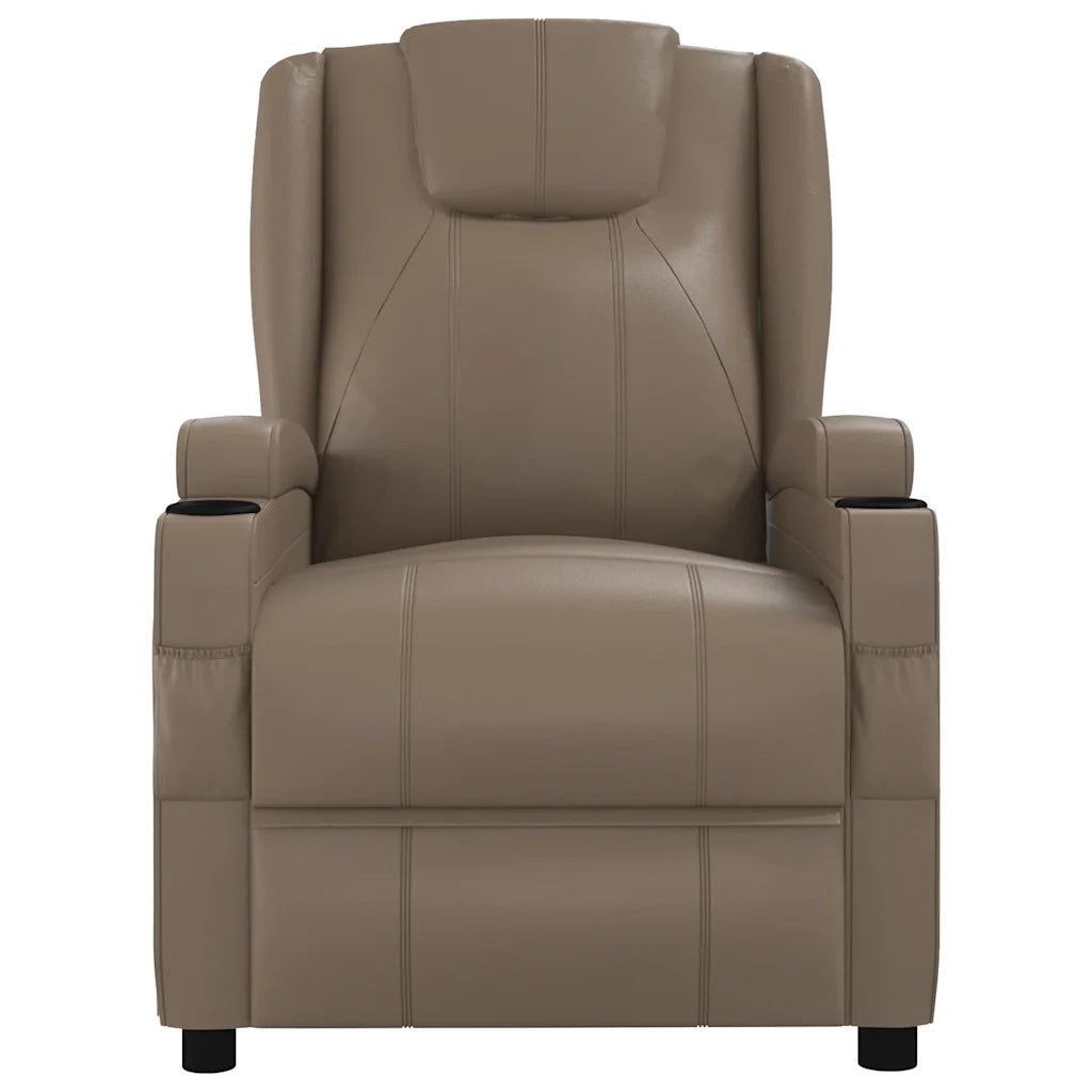 Poltrona Massaggio Elettrica Cappuccino Similpelle 3073801