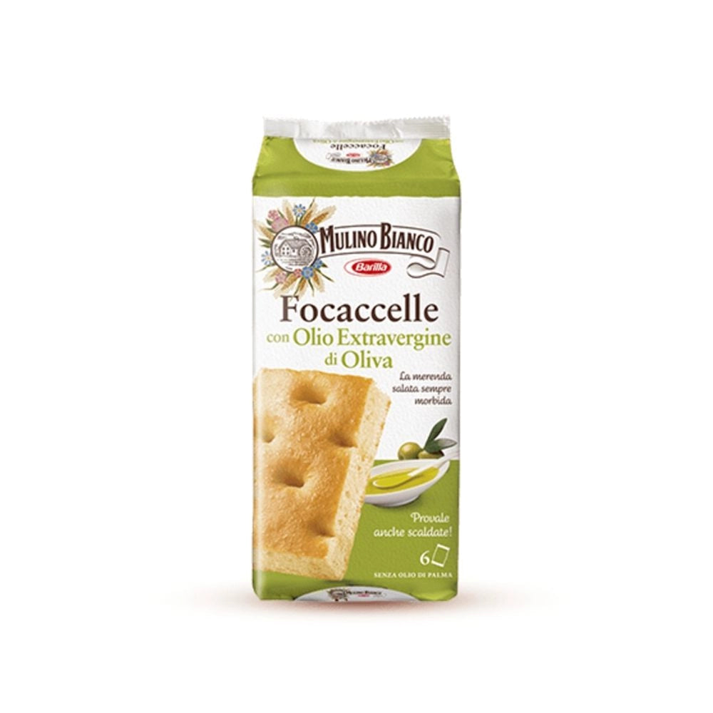 Focaccelle all'olio extravergine mulino bianco confezione da 198 grammi